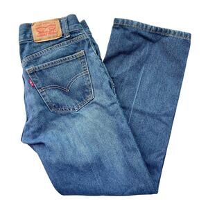 Levi’s 505 Youth Straight Leg Jeans Size 16 Regular Medium Blue Wash (W28 x L28)